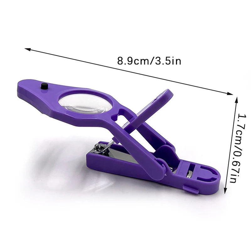 Coupe-ongles avec lumière et loupe