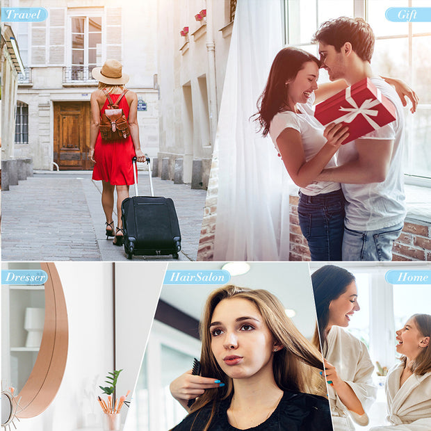 Lisseur et peigne professionnels sans fil.