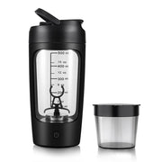 Shaker électrique pour protéines avec récipient pour poudre.