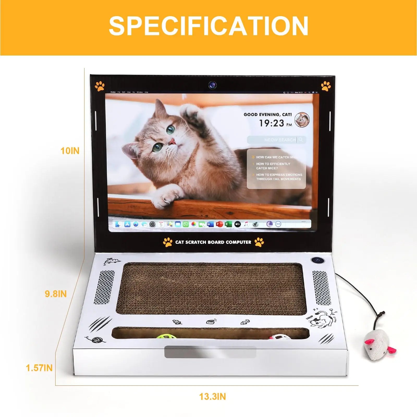 Griffoir pour chat pour ordinateur portable