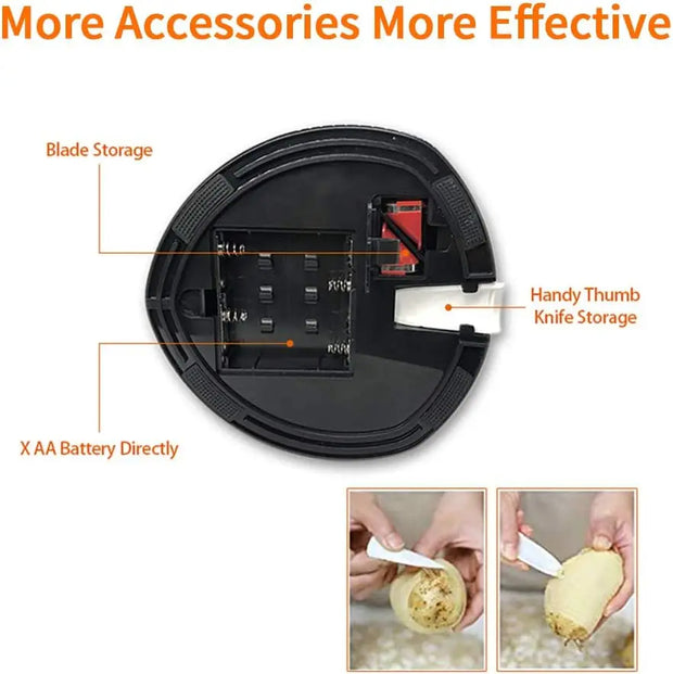 Éplucheur de pommes de terre électrique multifonctionnel