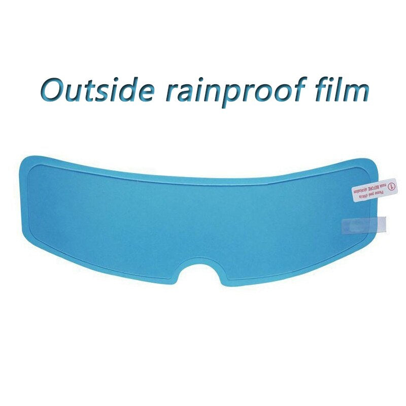 Film antibuée et film imperméable universel pour casque de moto.
