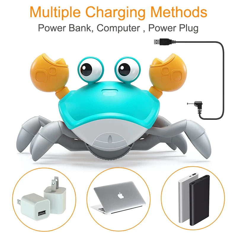 Jouets pour bébés Crabe rampant avec musique