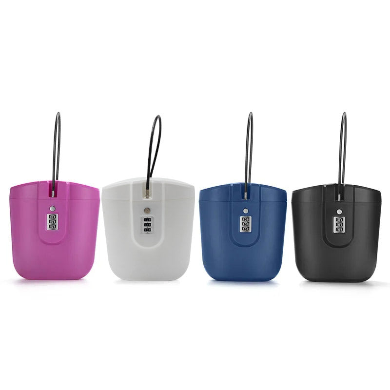 Coffre-fort portable 2 L avec serrure à combinaison à 3 chiffres