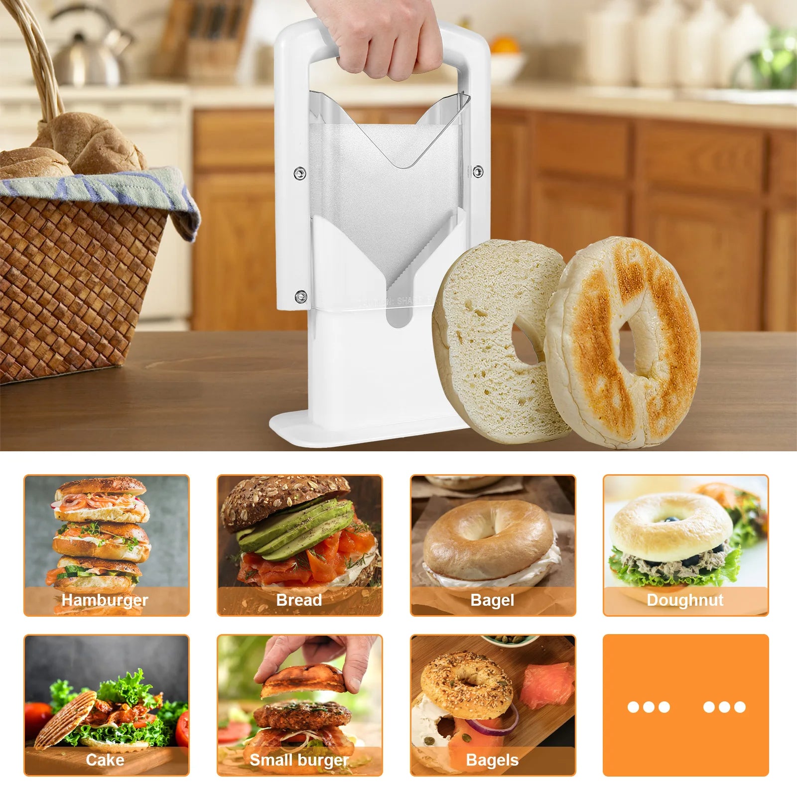 Trancheuse à pain pour bagels