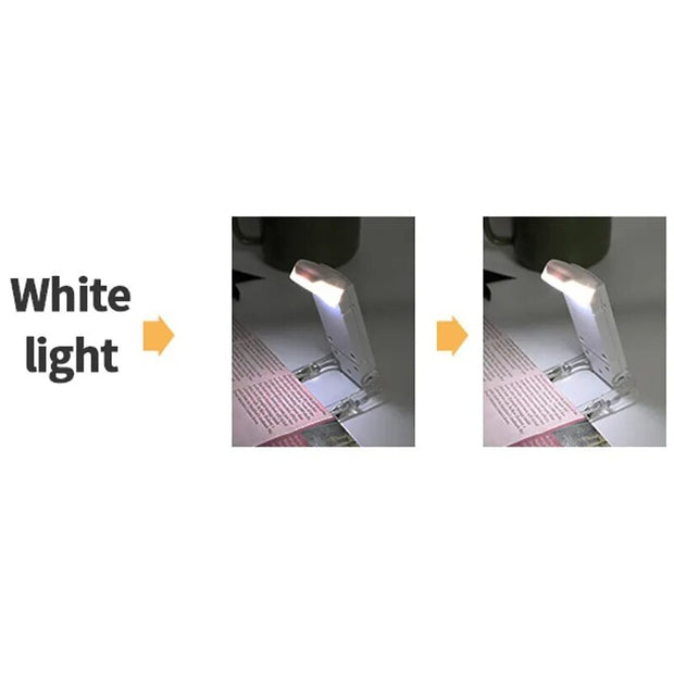 Mini lampe de lecture à  pince LED.