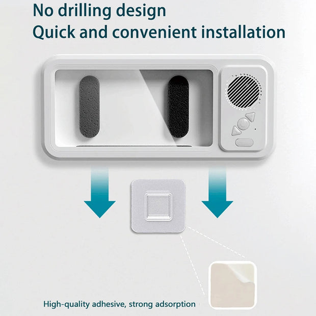 Support de téléphone de douche avec haut-parleur