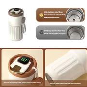 Tasse à café en acier inoxydable de 450 ml.