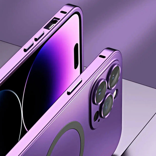 Coque intégrale en métal pour iPhone