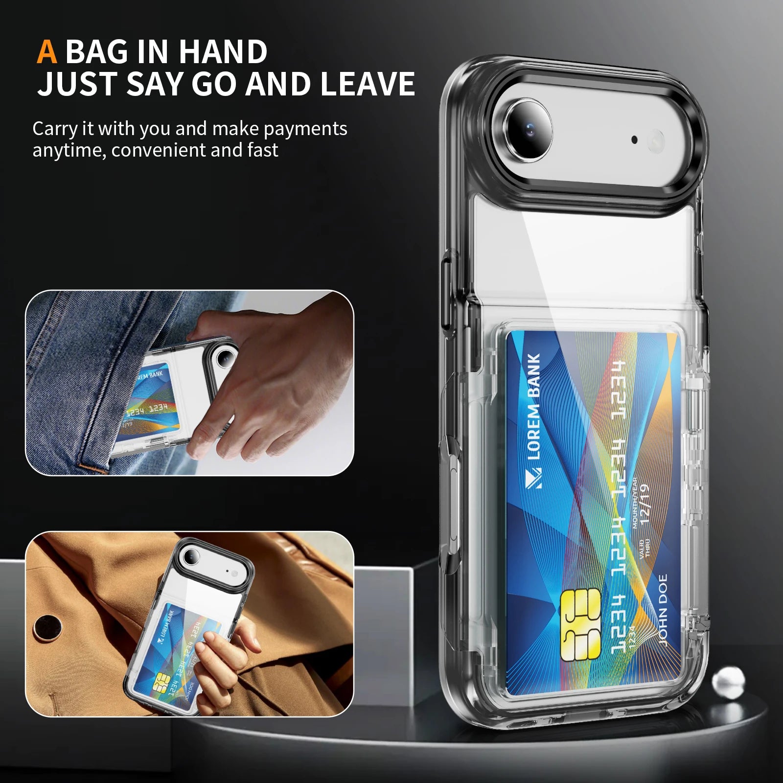 Étui de protection pour iPhone avec porte-cartes
