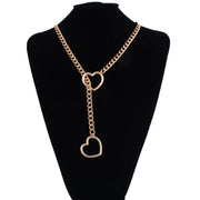 Collier chaîne avec pendentif cœur