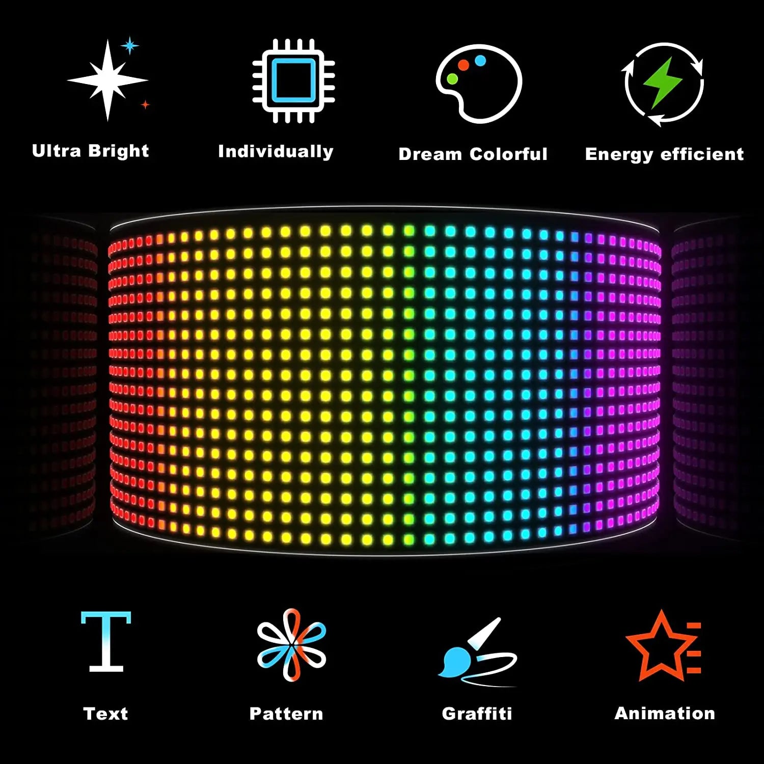 Panneau LED flexible pour voiture