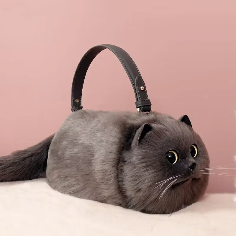 Sac à main chat