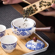 Théière rotative en céramique