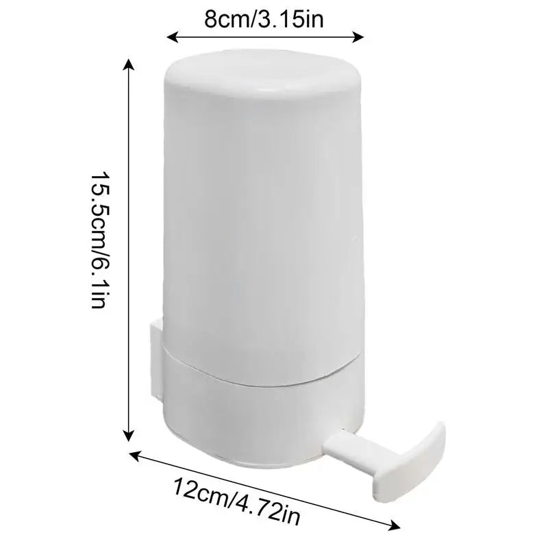 Distributeur de savon en barre sans dégâts.