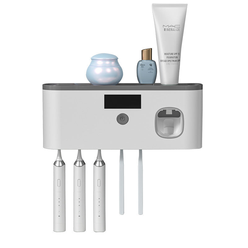 Rangement mural pour brosses à dents avec UV