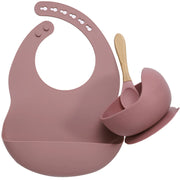 Ensemble de vaisselle en silicone pour bébé.