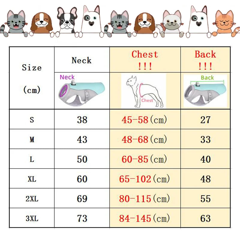 Gilet rafraîchissant d'été pour chien
