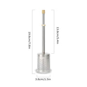 Filtre à café et à thé réutilisable en acier inoxydable.