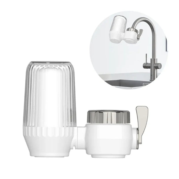 Purificateur d'eau de robinet à petit robinet avec filtrage physique.