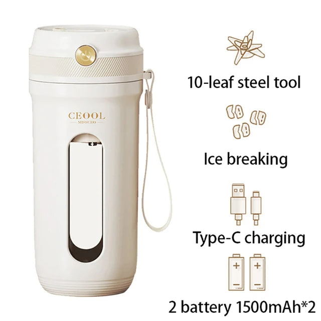 Mixeur électrique portable à 10 lames