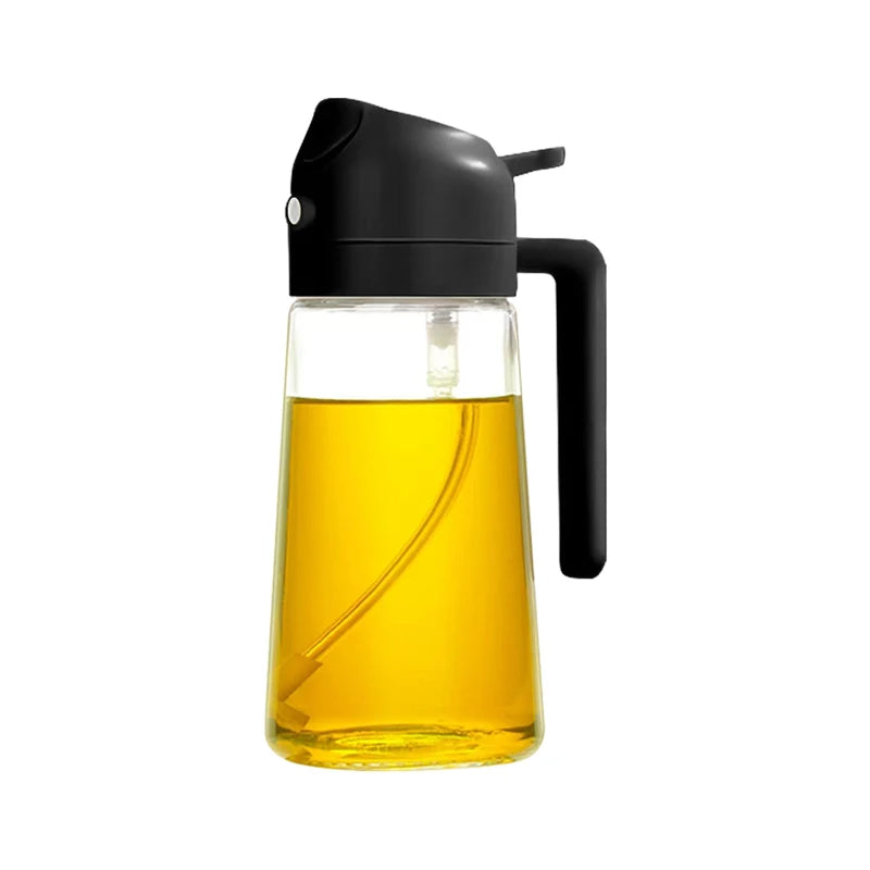 Flacon pulvérisateur d'huile 2 en 1.                                                      2 in 1 Oil Spray Bottle