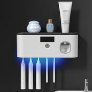 Rangement mural pour brosses à dents avec UV