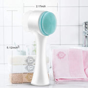 Brosse visage double face en silicone 2 en 1