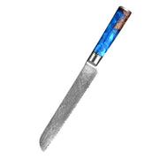 Trancheuse à pain en acier Damas de 7 pouces.