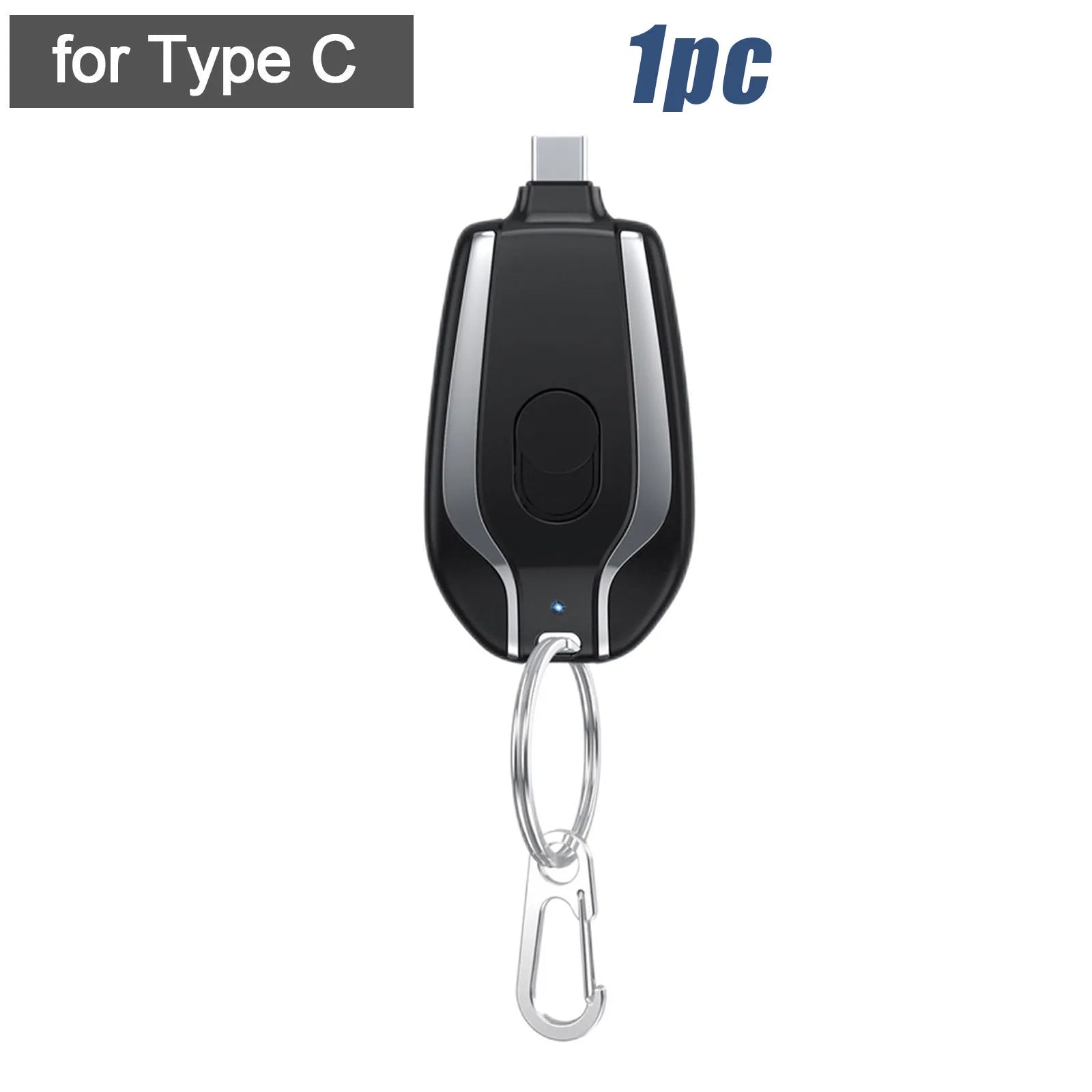 Chargeur de téléphone portable d'urgence avec porte-clés et batterie externe