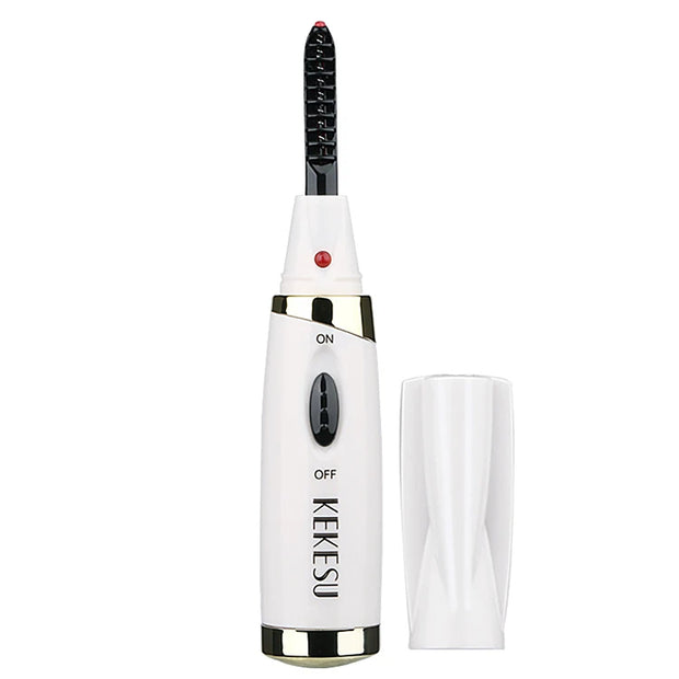 Recourbe-cils chauffant portable.