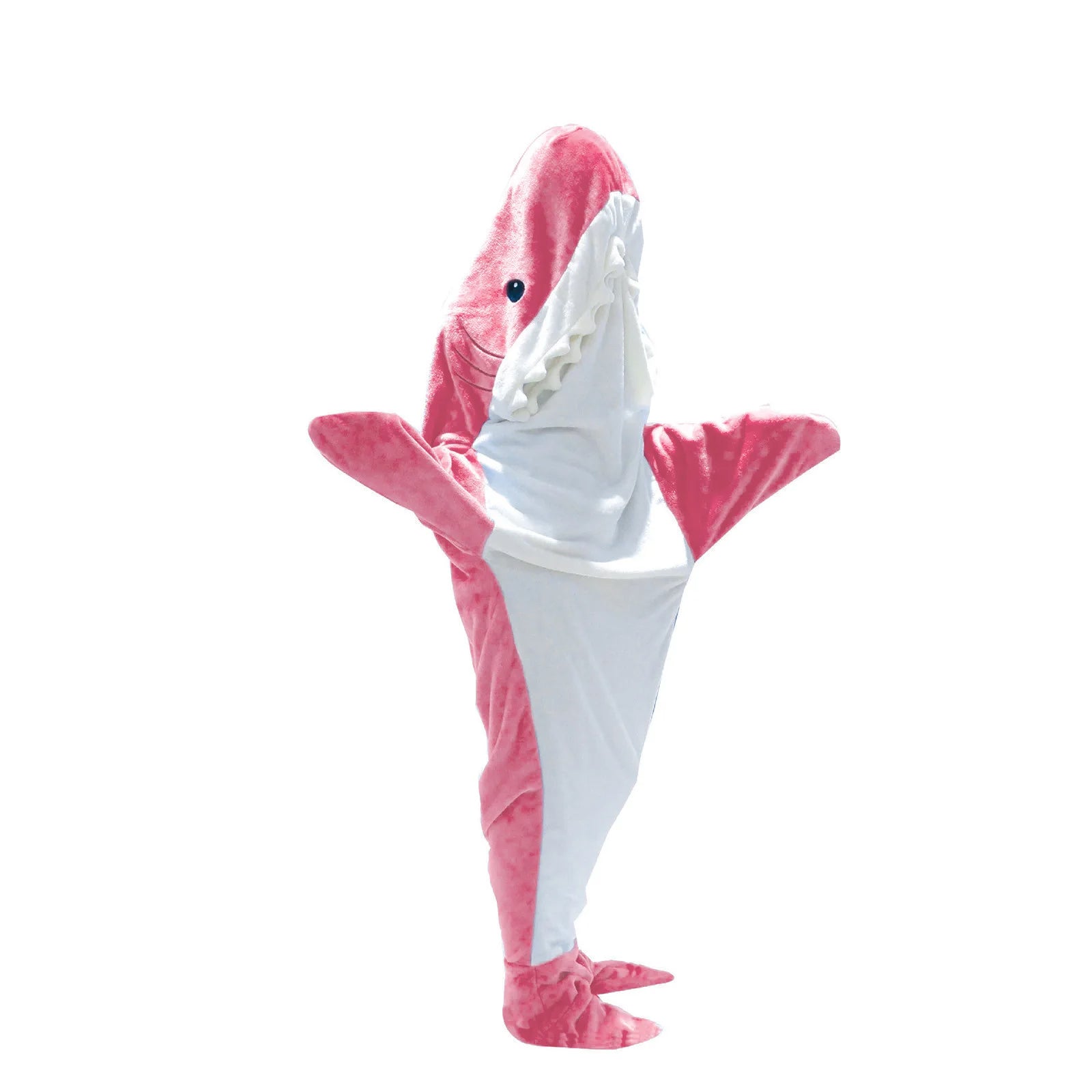 Couverture de couchage portable en forme de requin.