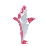 Couverture de couchage portable en forme de requin.