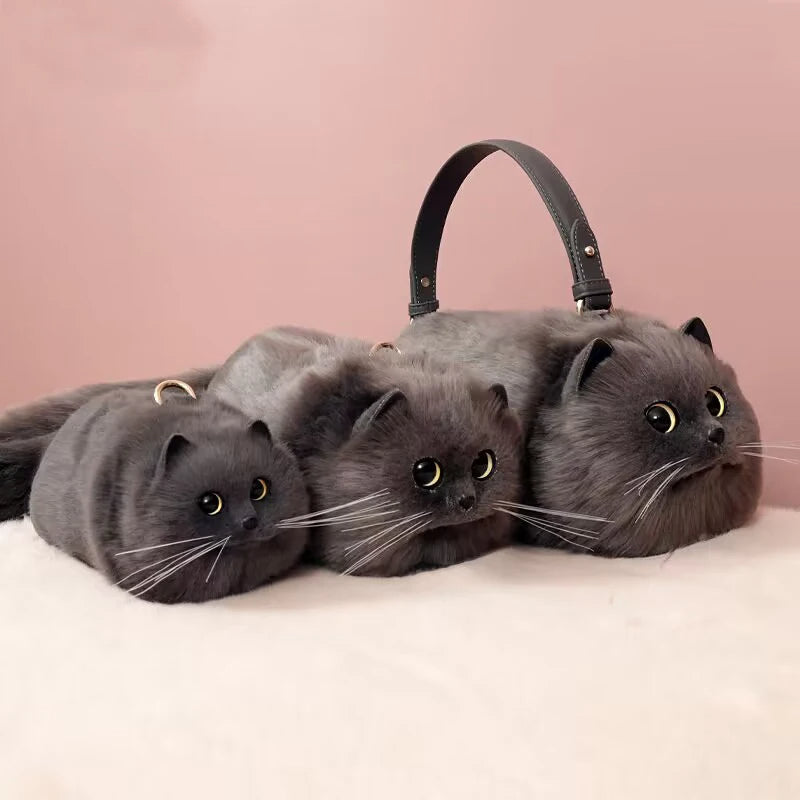 Sac à main chat