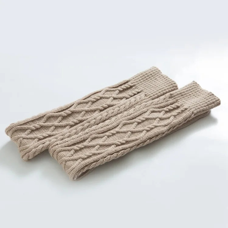 Chaussettes d'hiver en laine au-dessus du genou