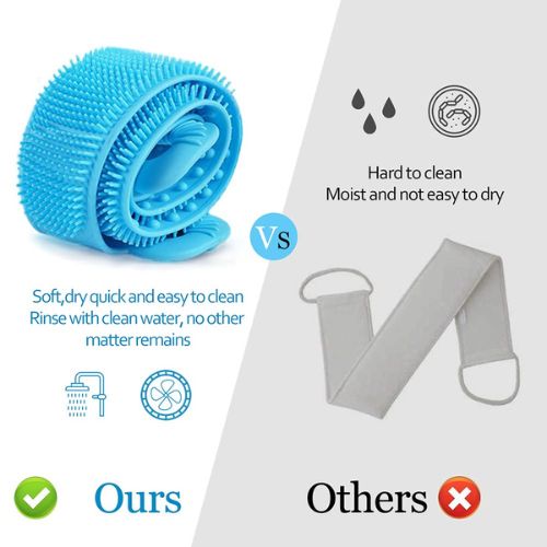 Épurateur de dos en silicone.