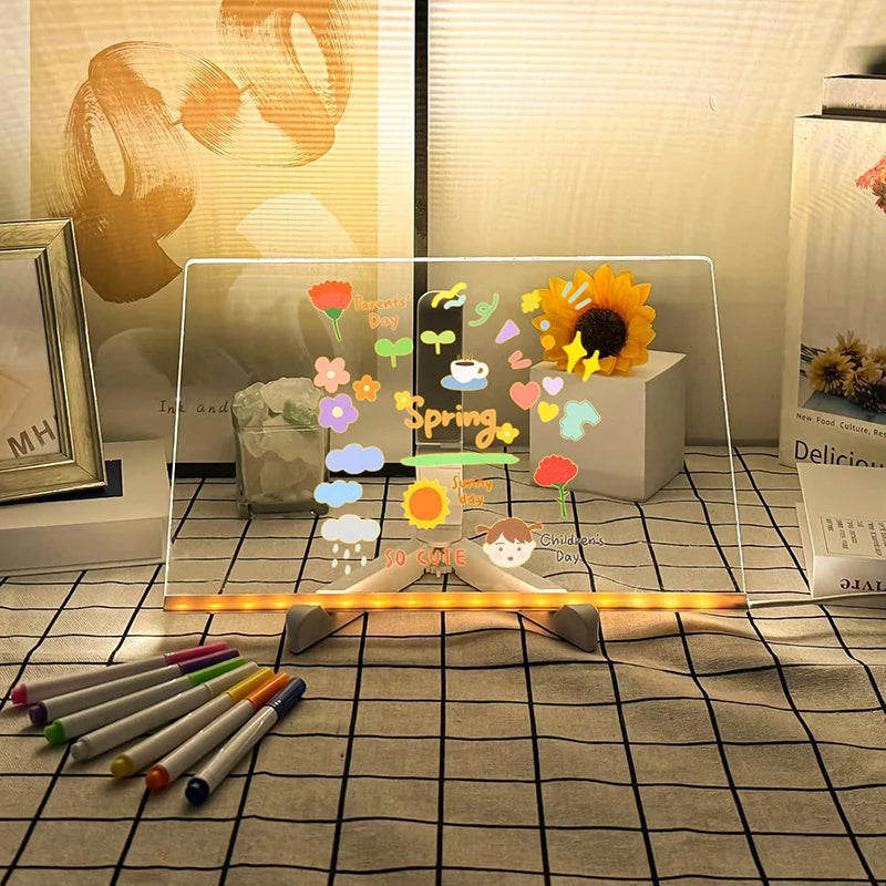 Tableau lumineux de griffonnage