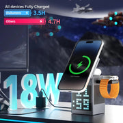 Chargeur et haut-parleur magnétique sans fil 6 en 1