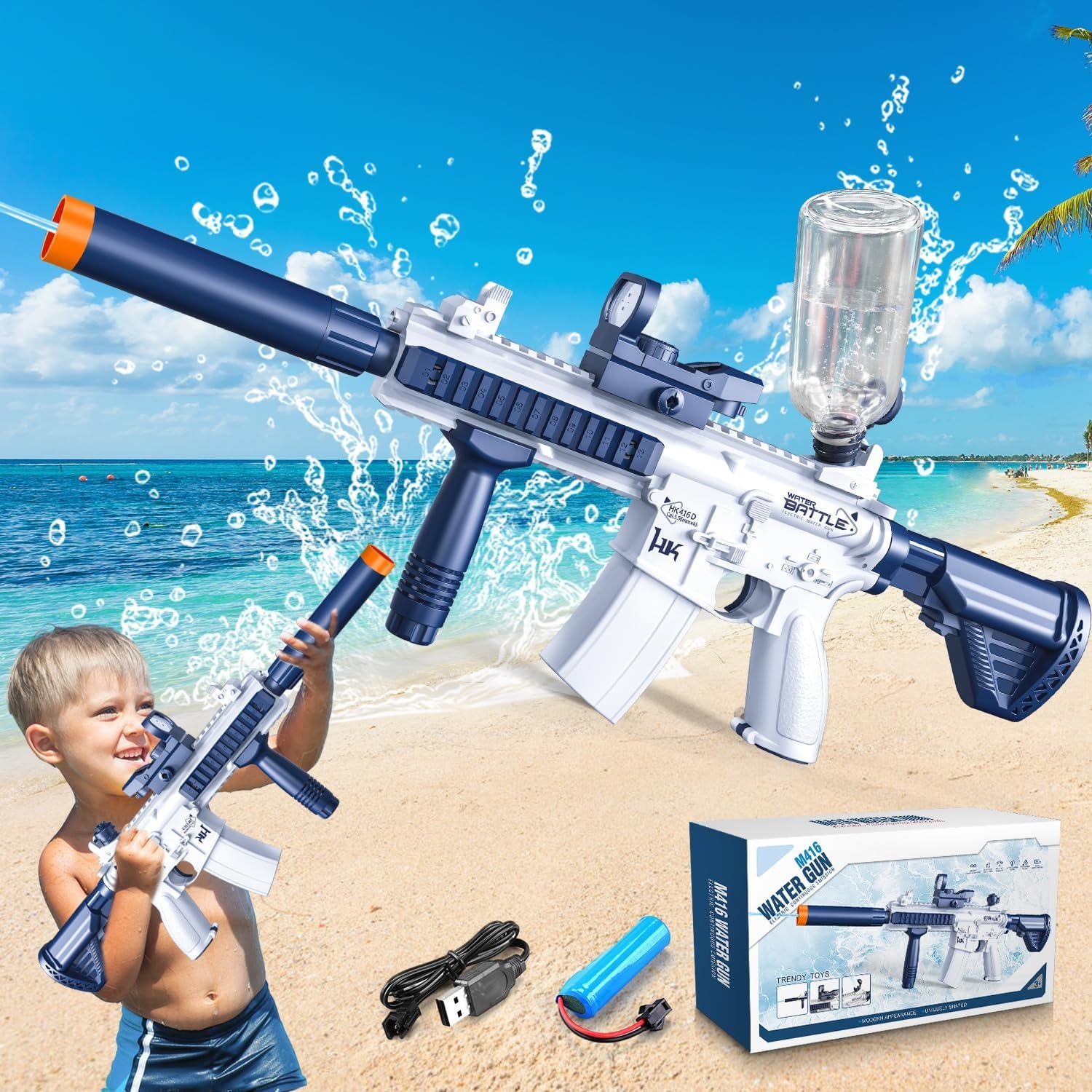 Nouvelle pistolet à eau électrique automatique jouet fusil à eau