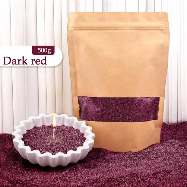 Cire de bougie granuleuse à perles