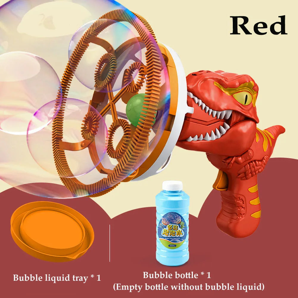 Pistolet à bulles dinosaure.