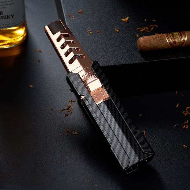 Briquet à gaz turbo en métal Metal