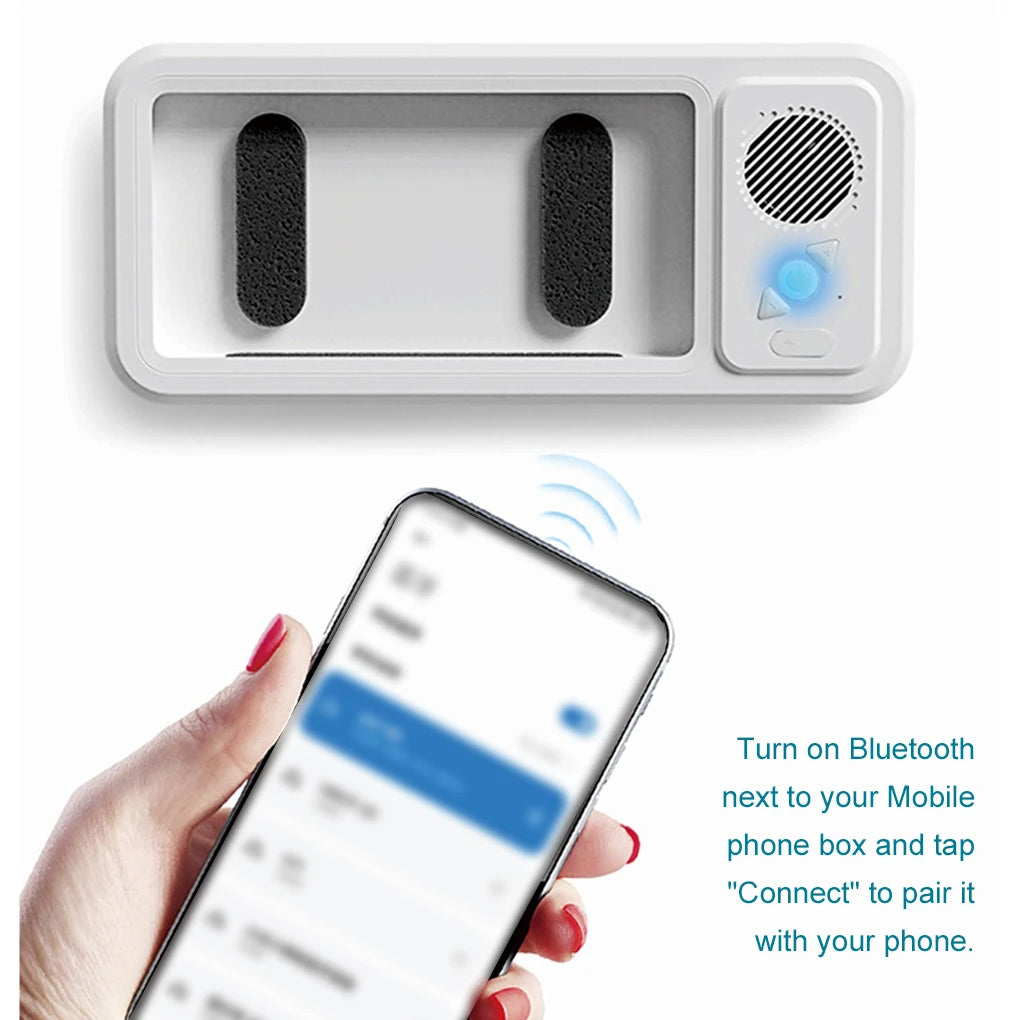 Support de téléphone de douche avec haut-parleur