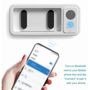 Support de téléphone de douche avec haut-parleur