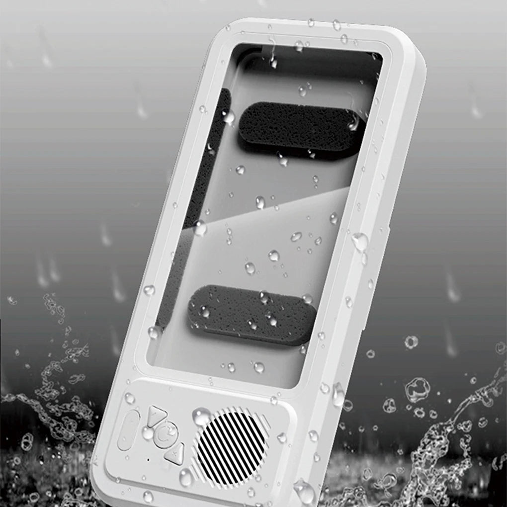 Support de téléphone de douche avec haut-parleur