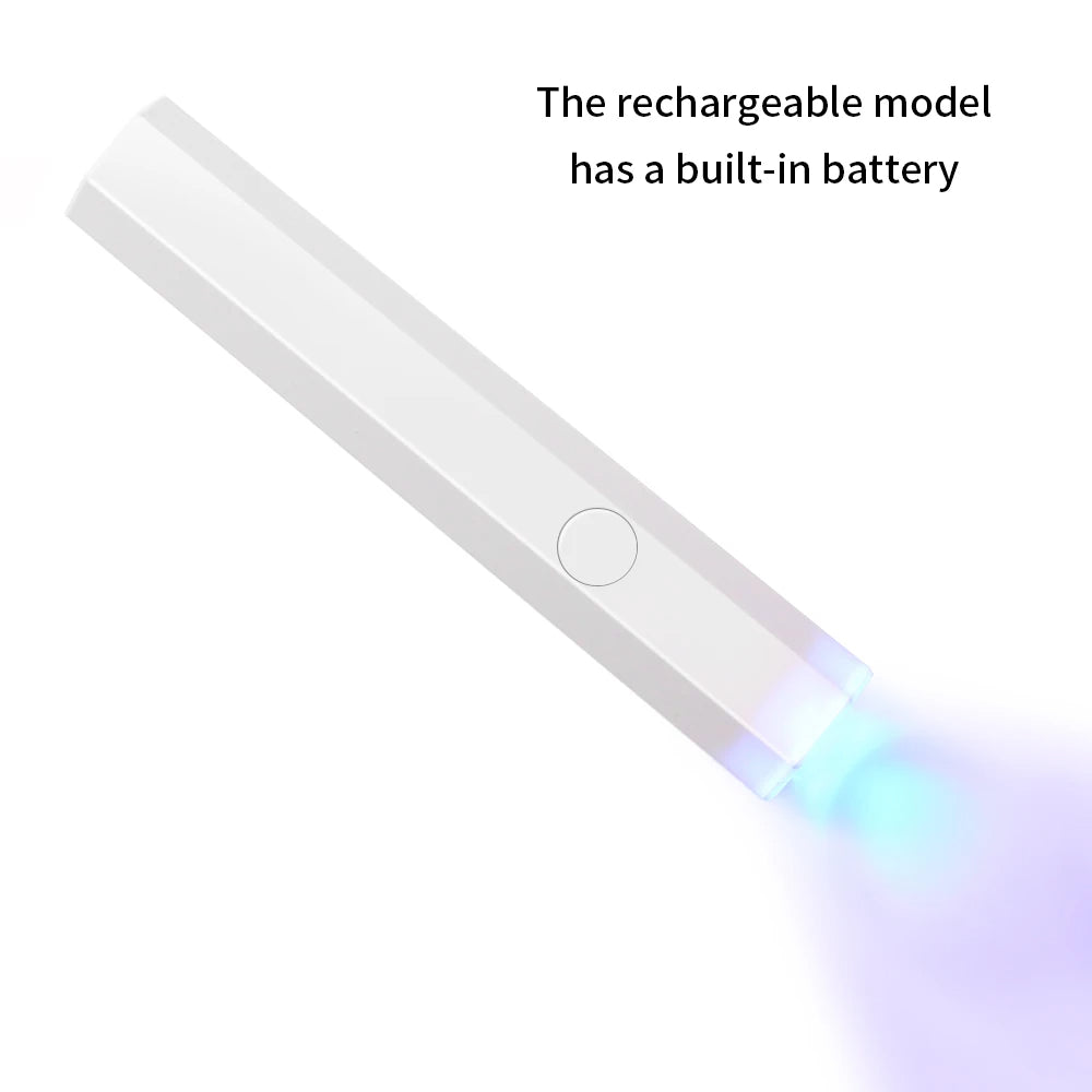 Bâton de lampe de photothérapie pour vernis à ongles à séchage rapide.                                      Quick Dry Nail Polish Phototherapy Lamp Stick