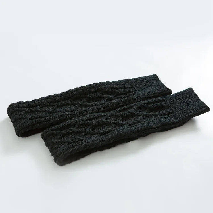 Chaussettes d'hiver en laine au-dessus du genou
