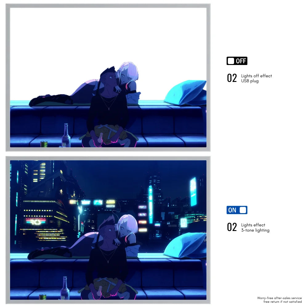 Veilleuse LED Cyberpunk Anime