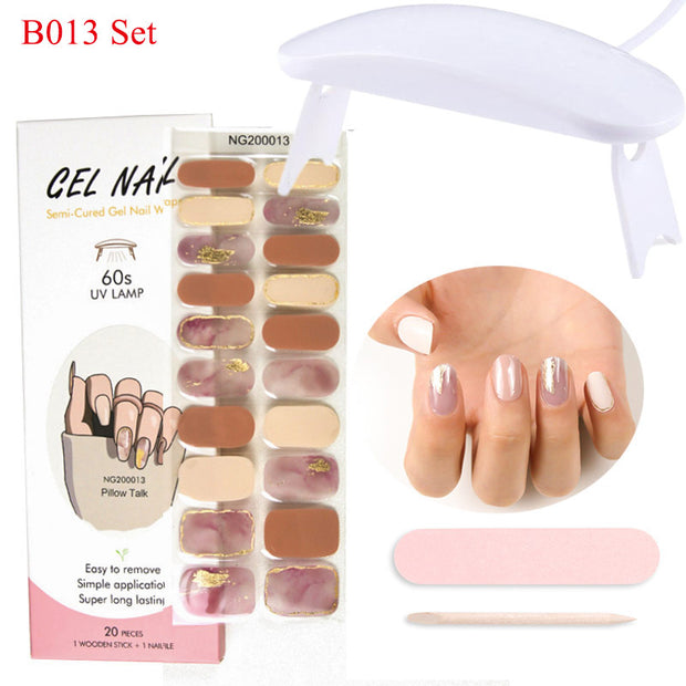 Kit de pose d'ongles en gel avec lampe UV