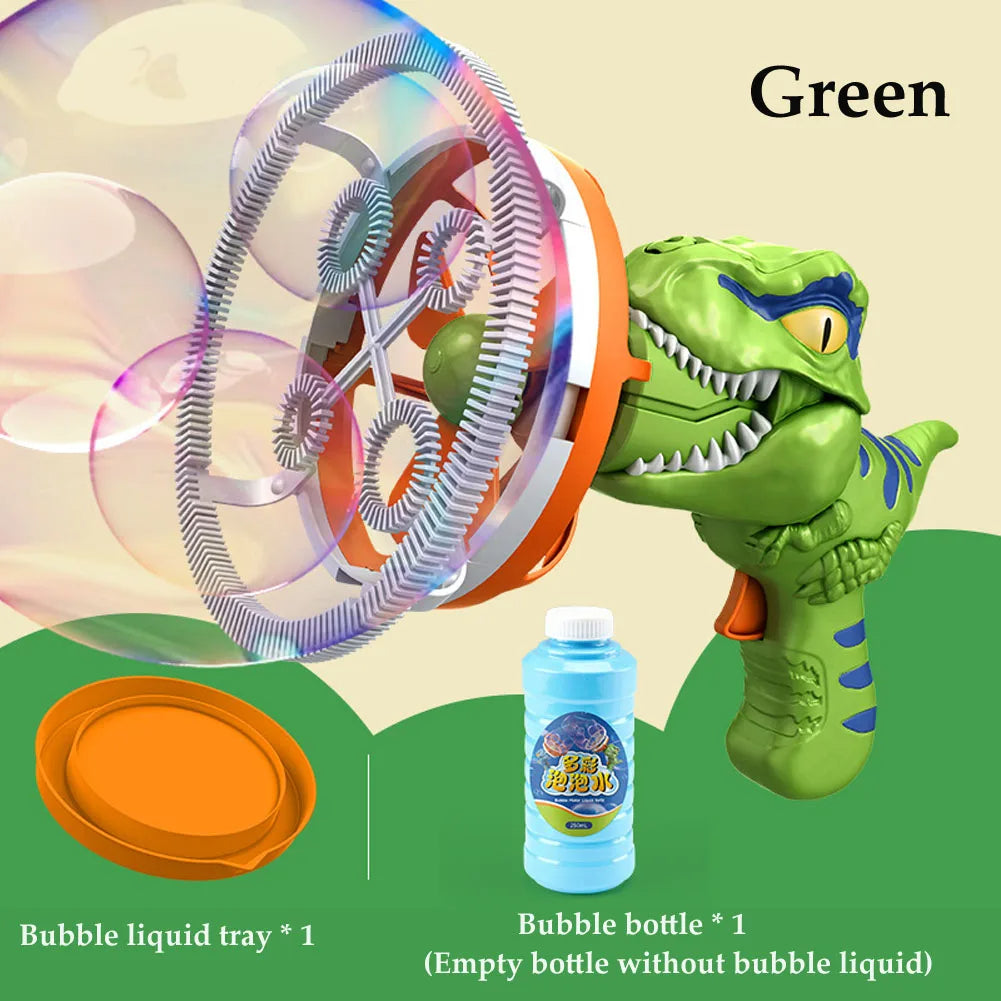 Pistolet à bulles dinosaure.